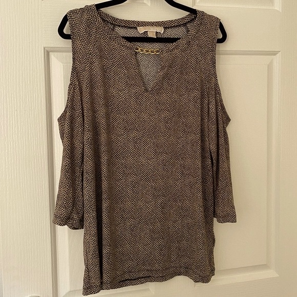 ✨Host Pick✨Michael Kors Snake Print Chain Cutout Top - Picture 7 of 16